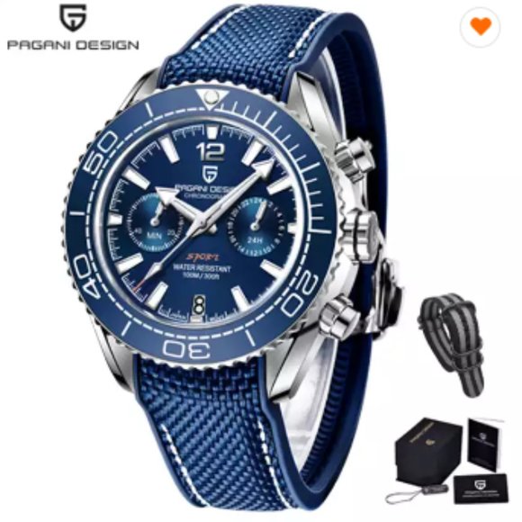 PAGANI DESIGN PD 1711 Luxury Automatic Chronograph Watch for Men Top Brand Men's - Picture 5 of 9